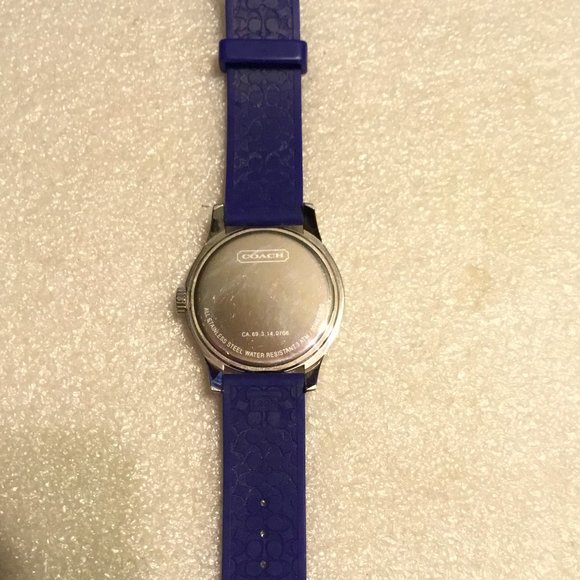 Very nice Coach watch with blue band main image 12